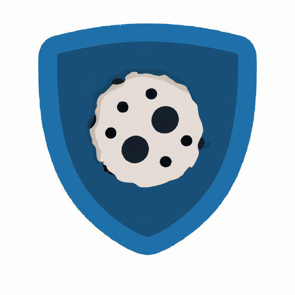 Icône cookies et bouclier